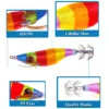 Lifelike Bigeye Shrimp Road Subbait 92g10cm 1pc Random Color Wood Shrimp Squid Special Fishing Bait Bionic Fake Bait Hard Bait Fishing Tackle Products Squid