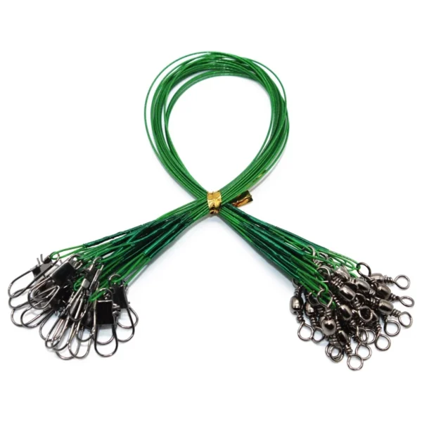 sg-11134201-23030-6yjsbf6rl4nv53.webp 50 Pcs Steel Fishing Line Steel Wire Leader With Swivel Fishing Accessory Lead Core Leash Fishing Leader Wire Tackle Pesca