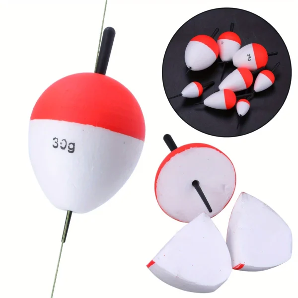 6pc slot 1g30g EVA Foam Fishing Floats  Perfect for Rod Fishing Tackle