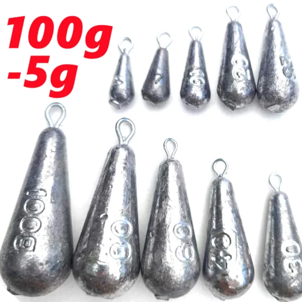 sg-11134201-7rfhn-m44pocqieg5z24.webp 100g5g Fishing Weights Sinkers 1pc Lead Pendants Weights Lead for Accurate Casting and Versatile Angling Essential Fishing Accessories